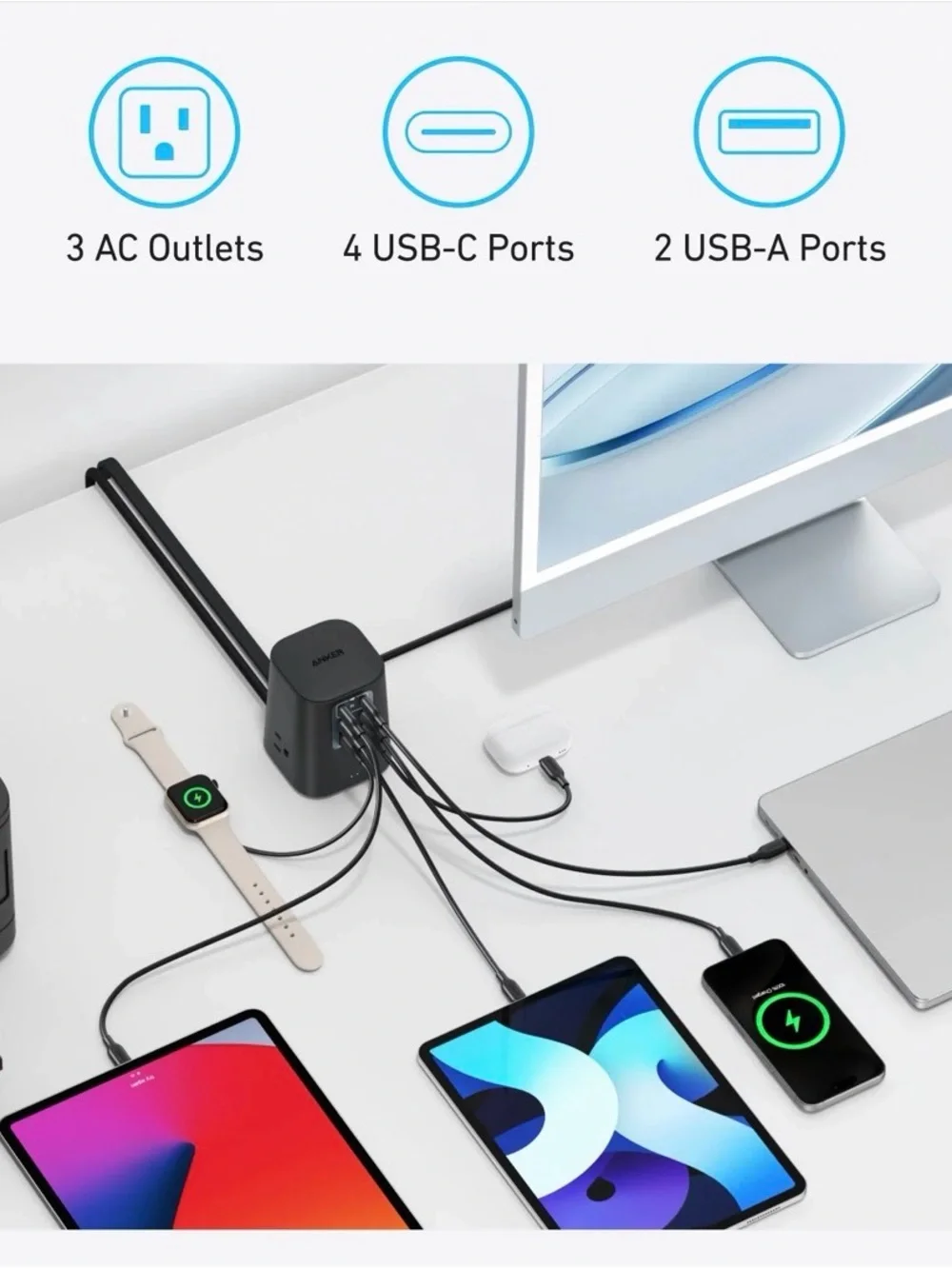 Anker 9-in-1 Charging Station in Charcoal